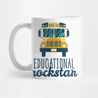 Educational Rockstar School Bus Mug